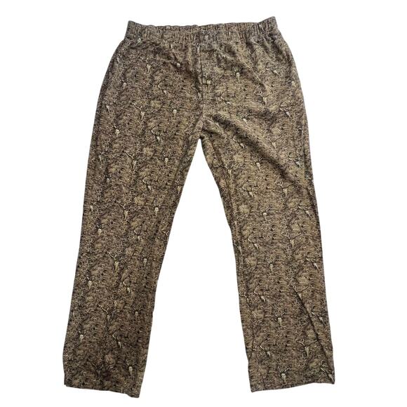 Reel Legends Camo Soft Fleece Mens Pants Size L Outdoor Performance Fishing Dad - Picture 1 of 6
